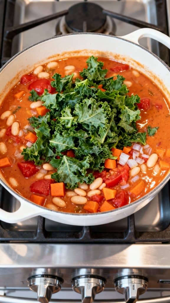 Creamy Vegan Tomato White Bean Stew