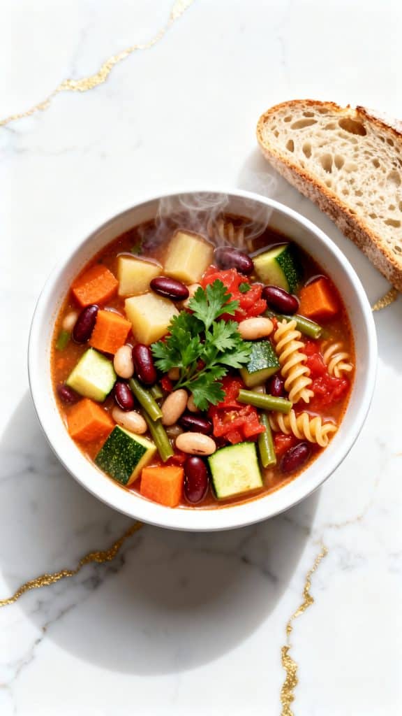 Hearty Vegan Minestrone Soup
