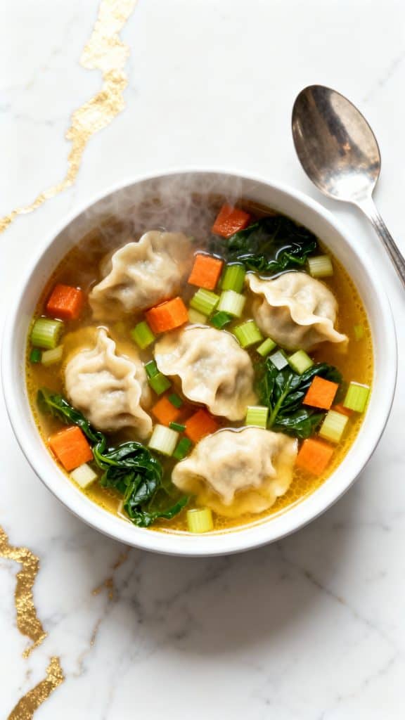 Vegan Dumpling Soup Recipe