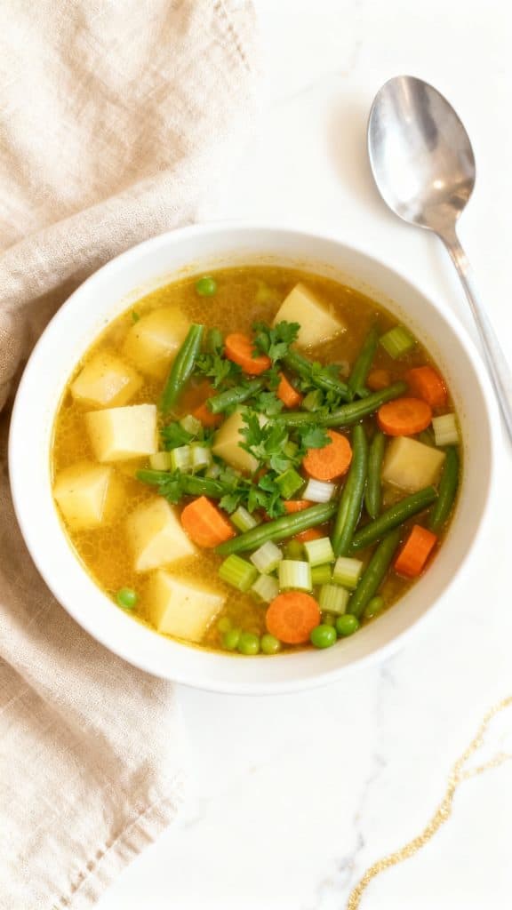 vegan Vegetable Soup Without Tomatoes