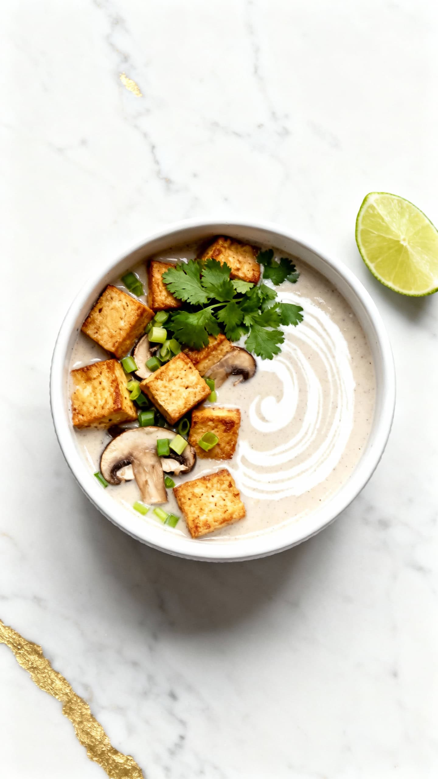Coconut Tofu Soup | Creamy Vegan & Healthy