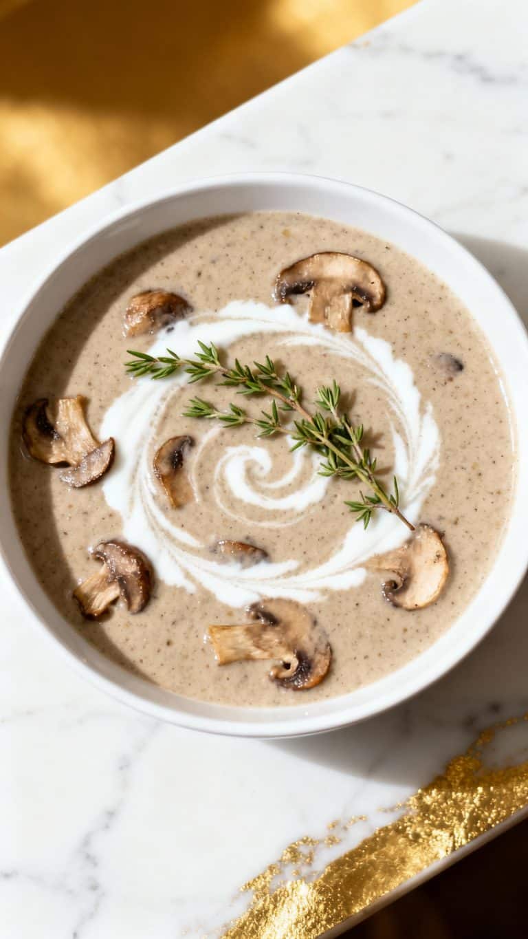 Vegan Cream of Mushroom Soup