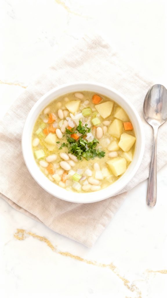 vegan potato and Bean Soup