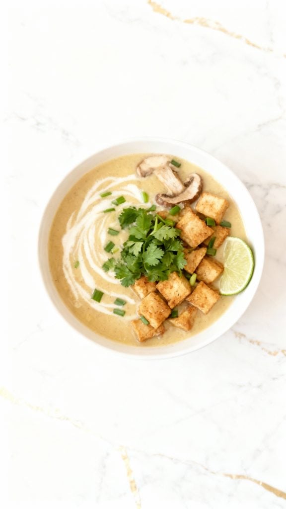Coconut Tofu Soup | Creamy Vegan & Healthy