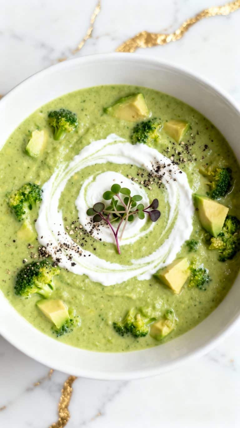 Keto Broccoli and Avocado Soup