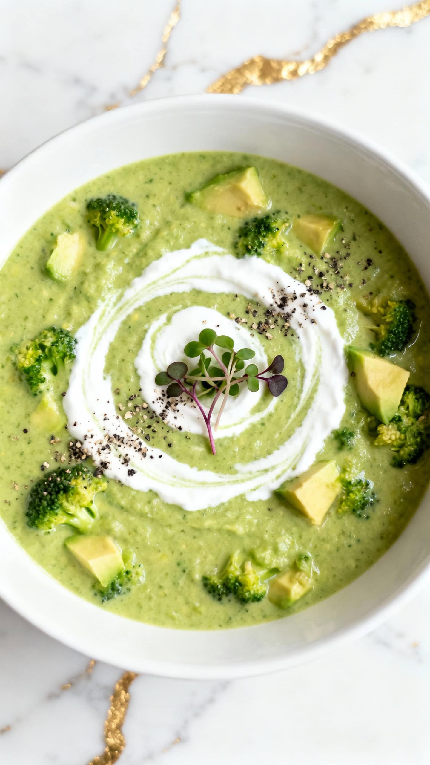 Keto Broccoli and Avocado Soup