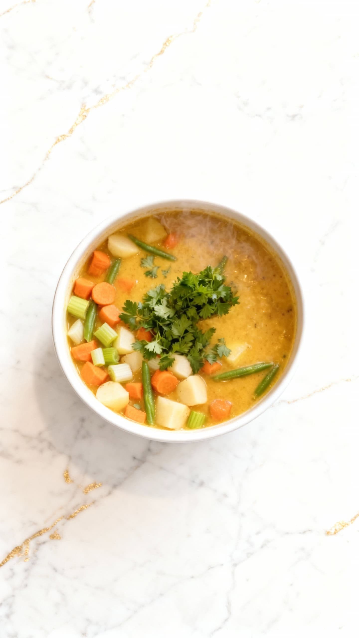 Vegan cozy Creamy Vegetable Soup Ready Fast