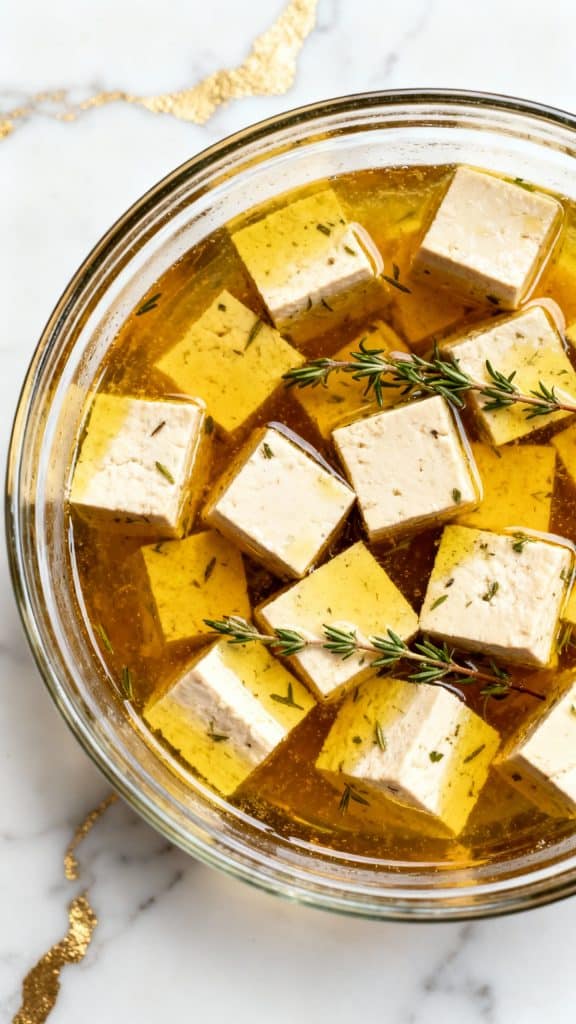 Vegan Apple Cider Tofu with Roasted Veggies