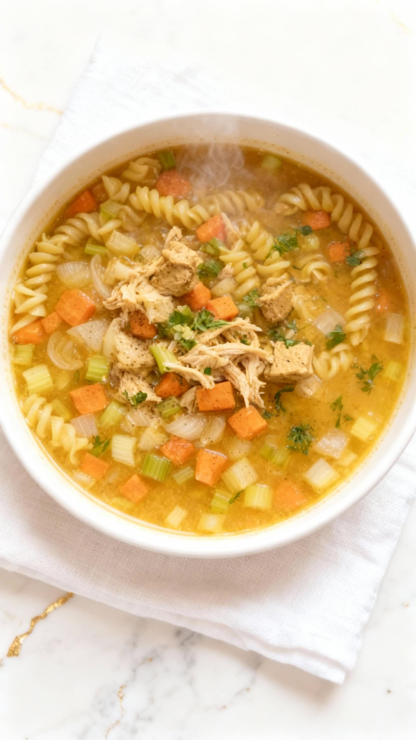 Vegan Chicken Noodle Soup