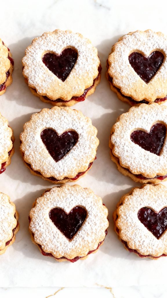 Almond Linzer Cookies