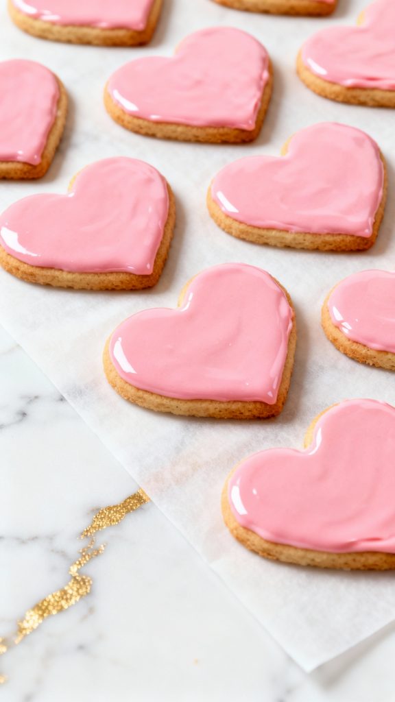 Vegan Iced Valentines Cookies