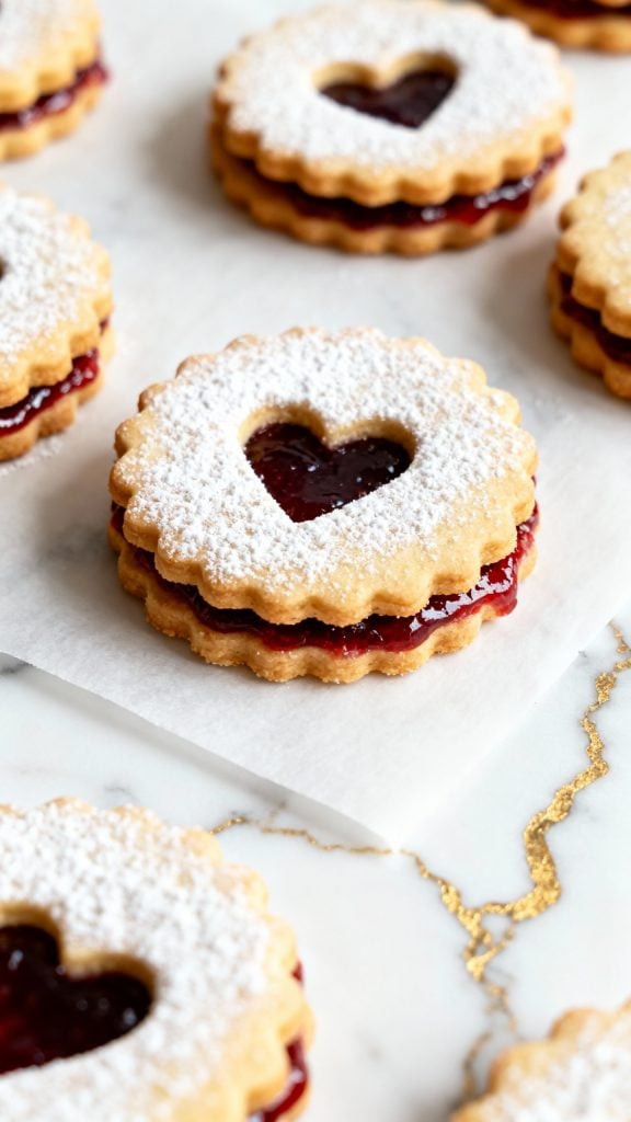 Vegan Linzer Cookies