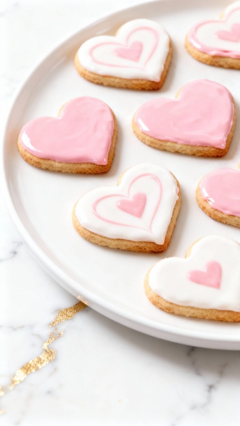 Vegan Iced Valentines Cookies