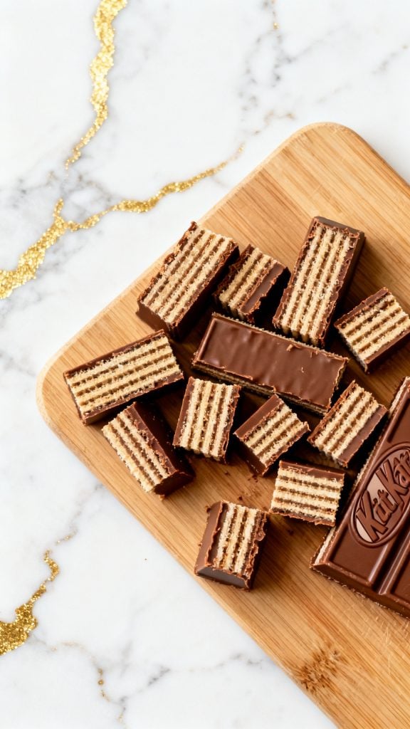 No-Bake Kit Kat Cheesecakes