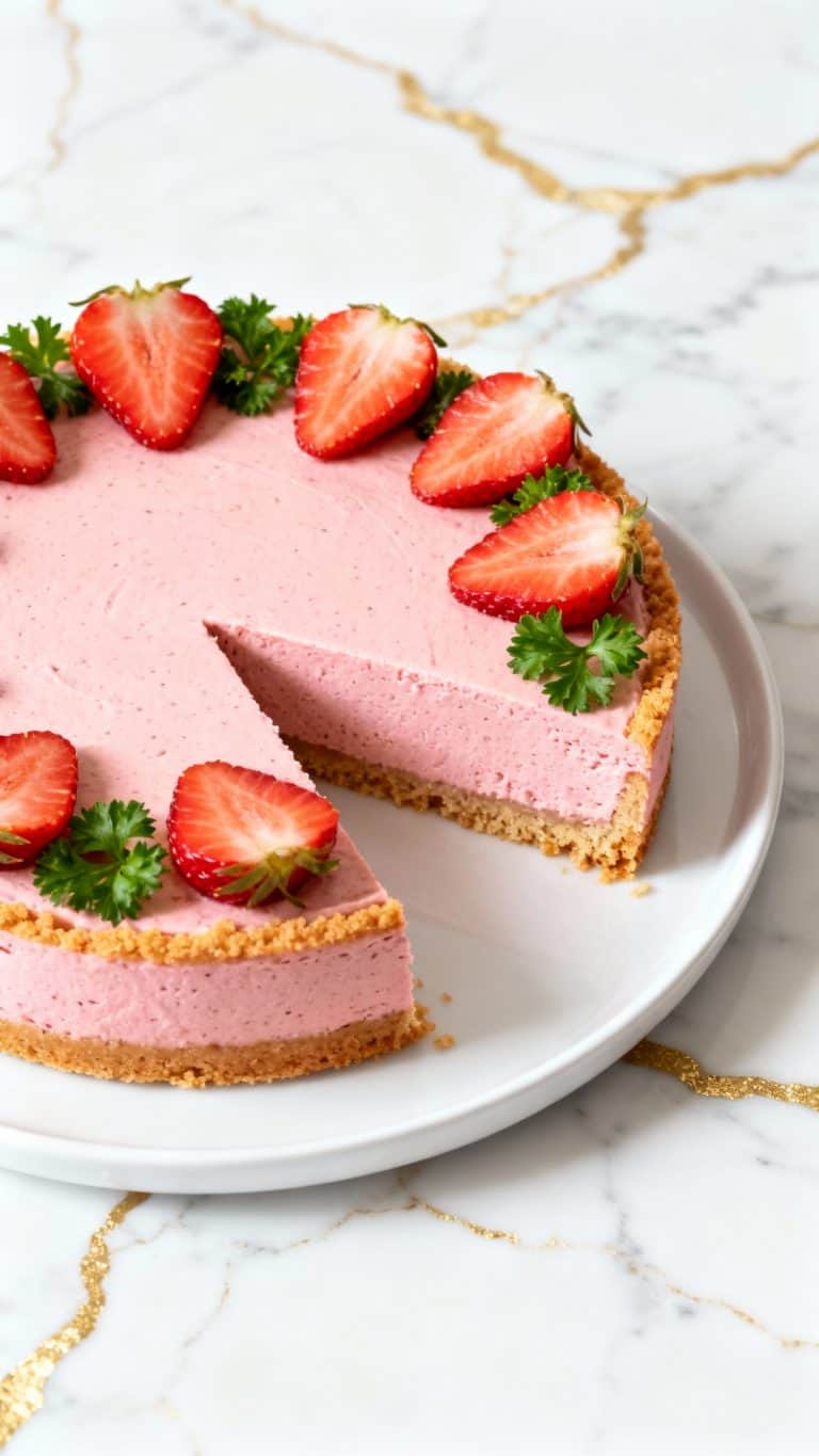 Vegan Strawberry Cheesecake