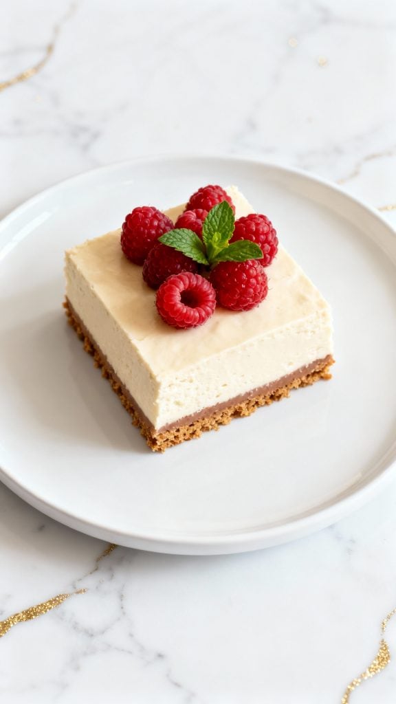Creamy Vegan Cheesecake Bars 