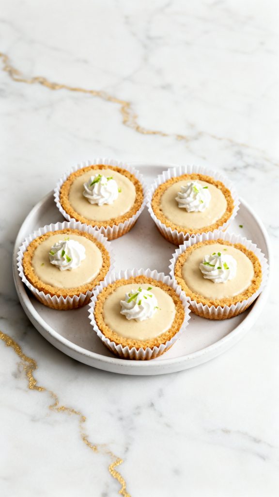 Vegan Mini Key Lime Cheesecakes