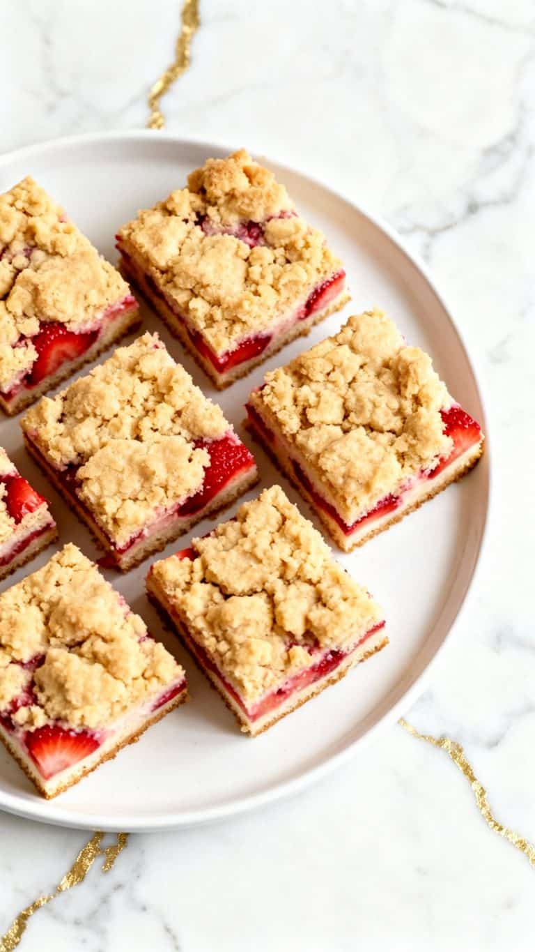 Vegan Strawberry Crumb Cake