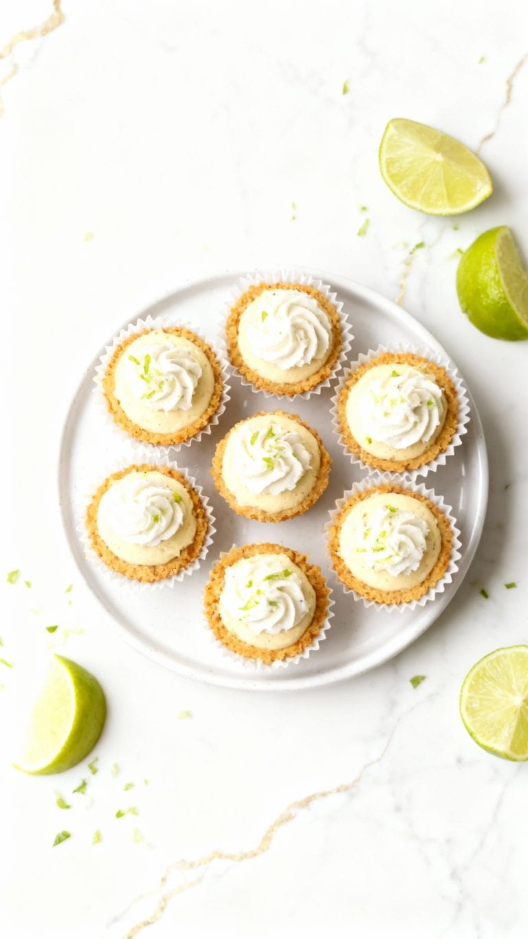 Vegan Mini Key Lime Cheesecakes