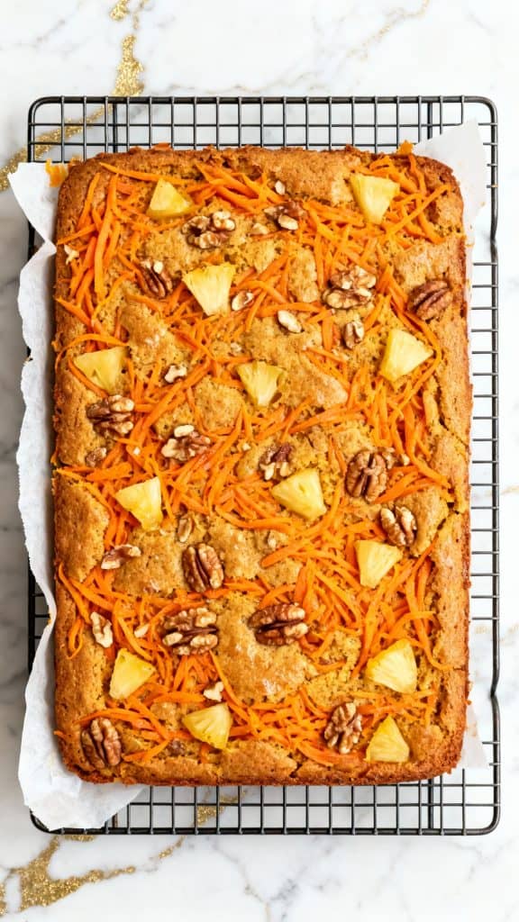 Vegan Carrot Cake Sheet Cake