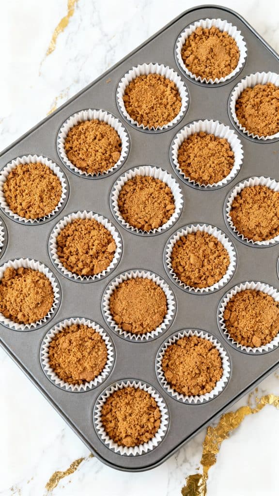 Mini No-Bake Biscoff Cheesecakes