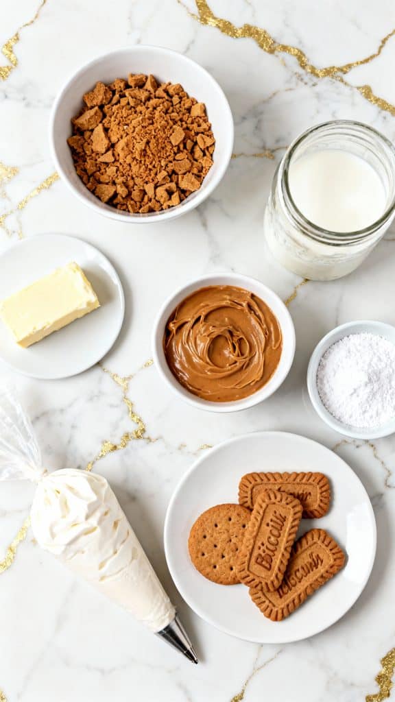 Mini No-Bake Biscoff Cheesecakes
