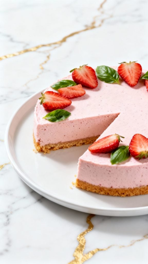 Vegan Strawberry Cheesecake