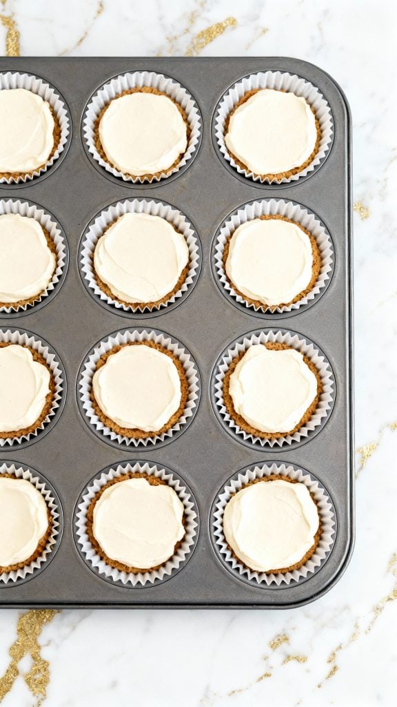 Mini No-Bake Biscoff Cheesecakes