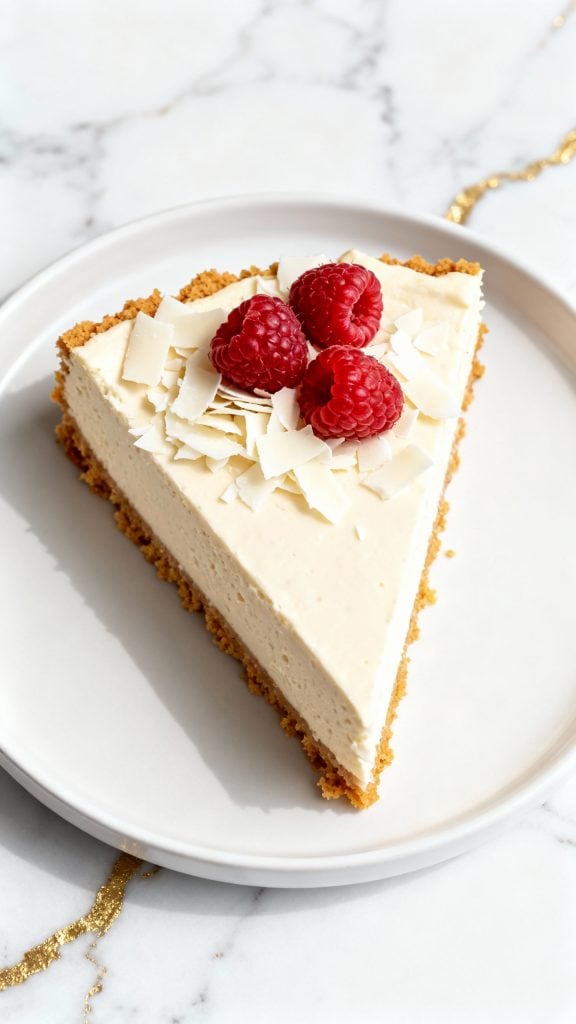 Vegan White Chocolate Cheesecake