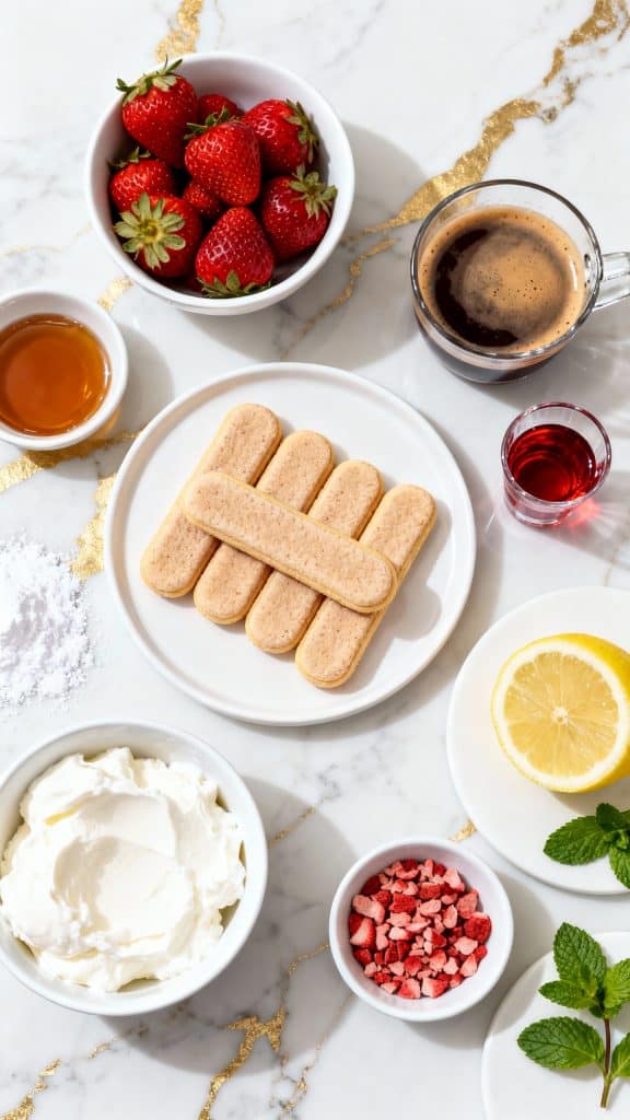 Vegan Strawberry Tiramisu
