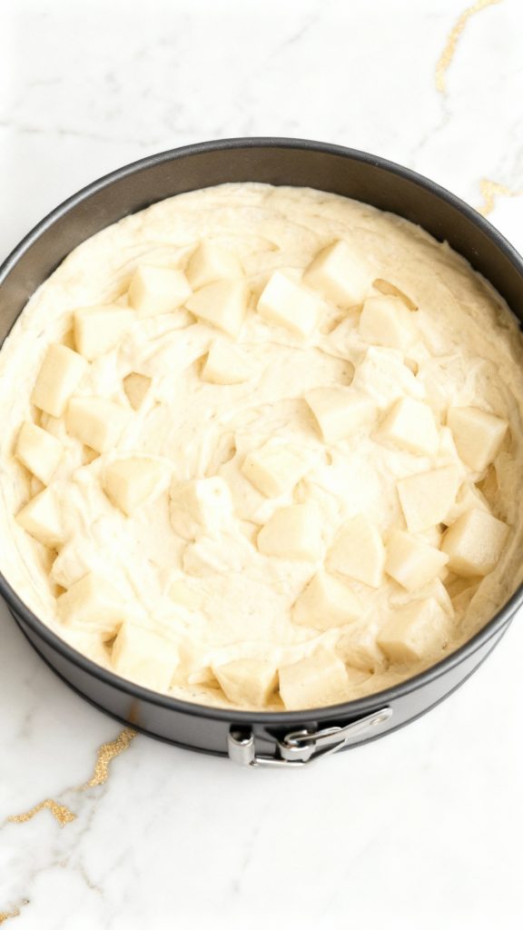 Vegan Pear Pecan Crumble Cheesecake