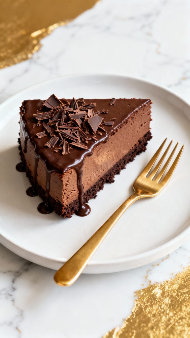 Easy Vegan Chocolate Cheesecake