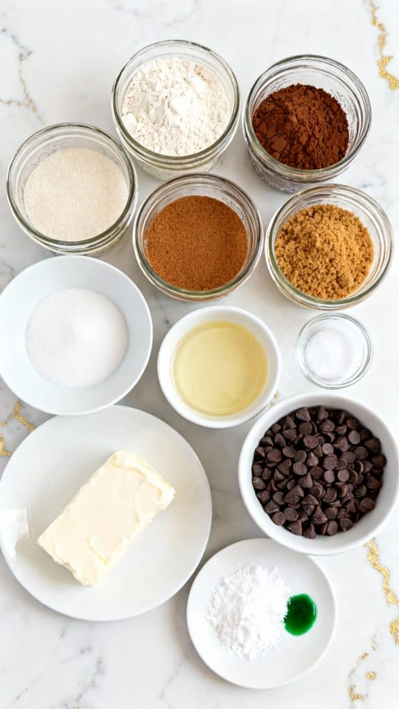 Vegan Shamrock Brownies