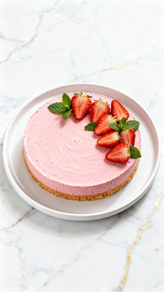 Vegan Strawberry Cheesecake