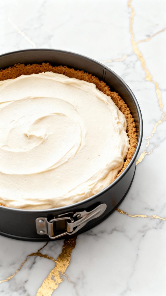 Homemade Vegan Caramel Apple Cheesecake