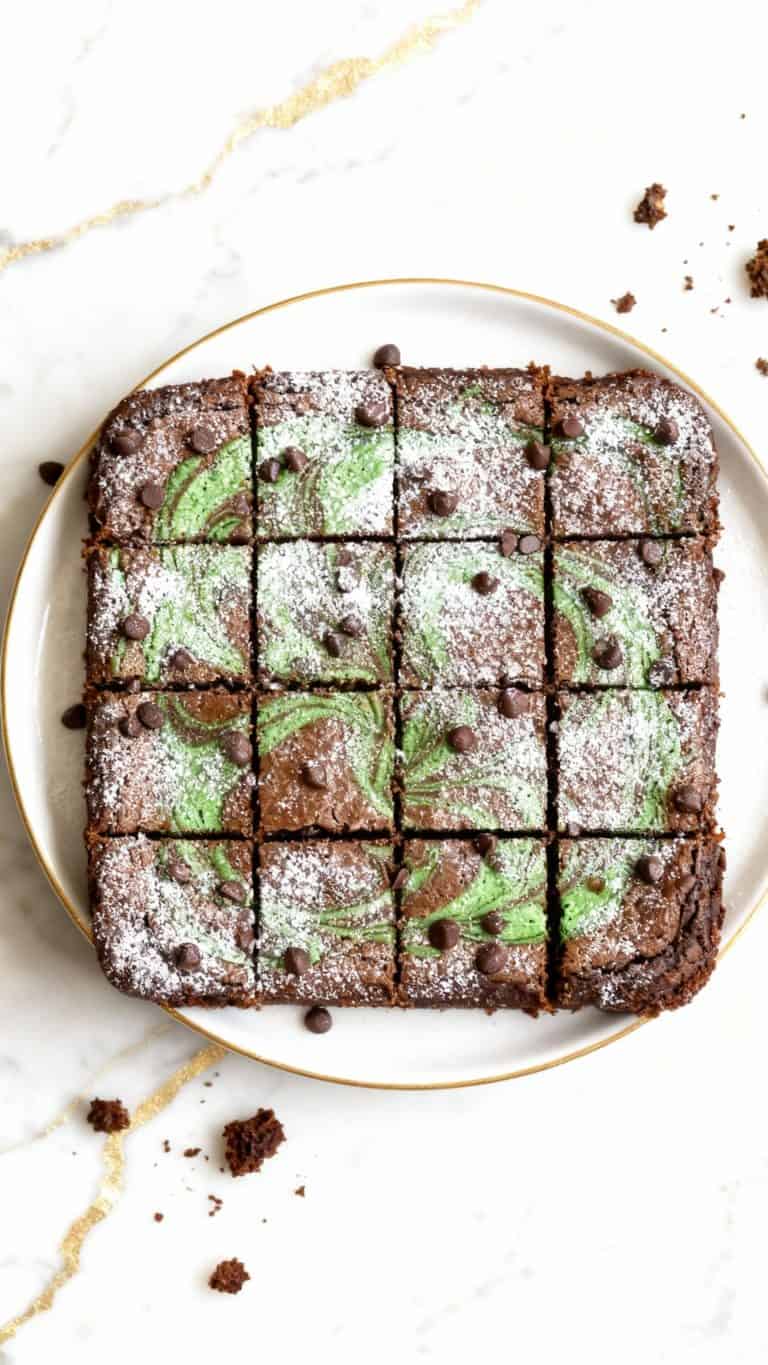 Vegan Shamrock Brownies