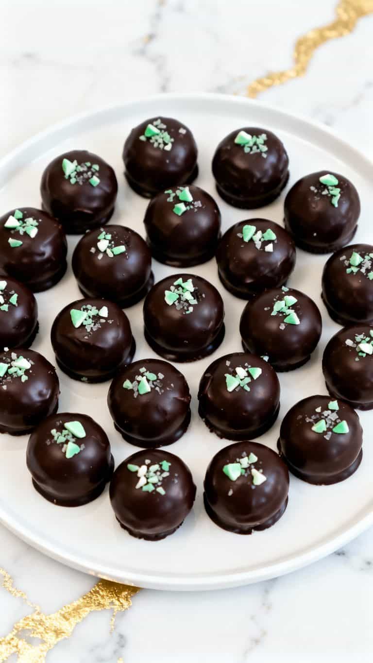 Vegan Oreo Mint Chocolate Truffles