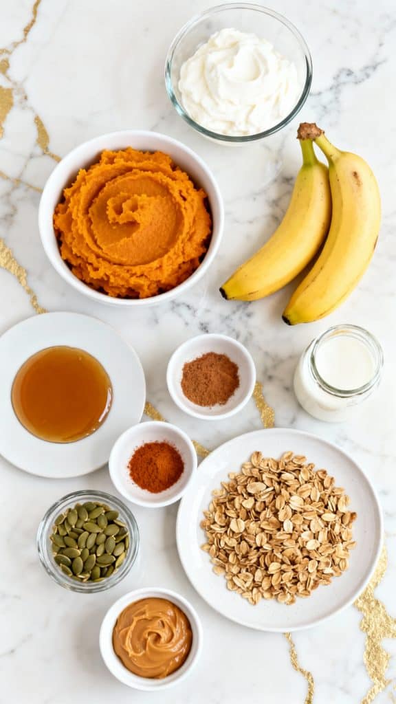 Pumpkin Smoothie Bowl with Granola & Pumpkin Seeds
