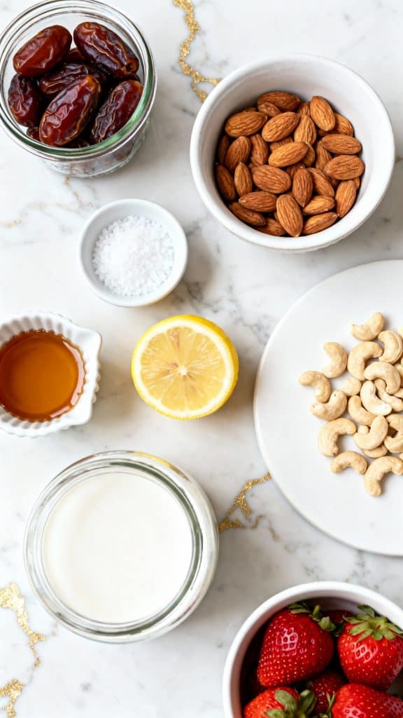 Vegan Strawberry Cheesecake Bites