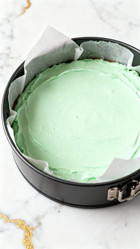 Mint Chocolate Cheesecake Cake