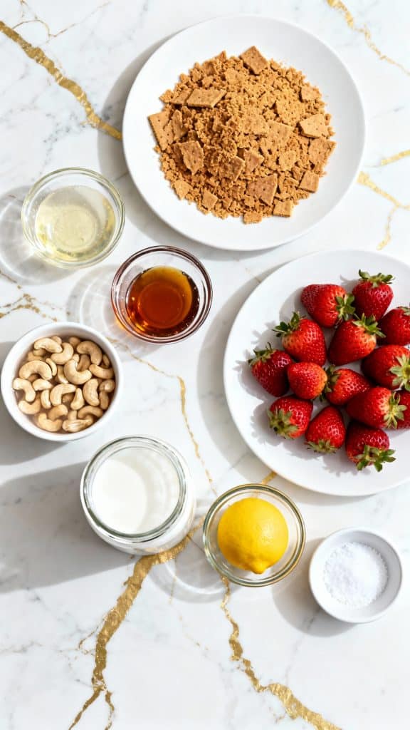 Vegan Strawberry Cheesecake