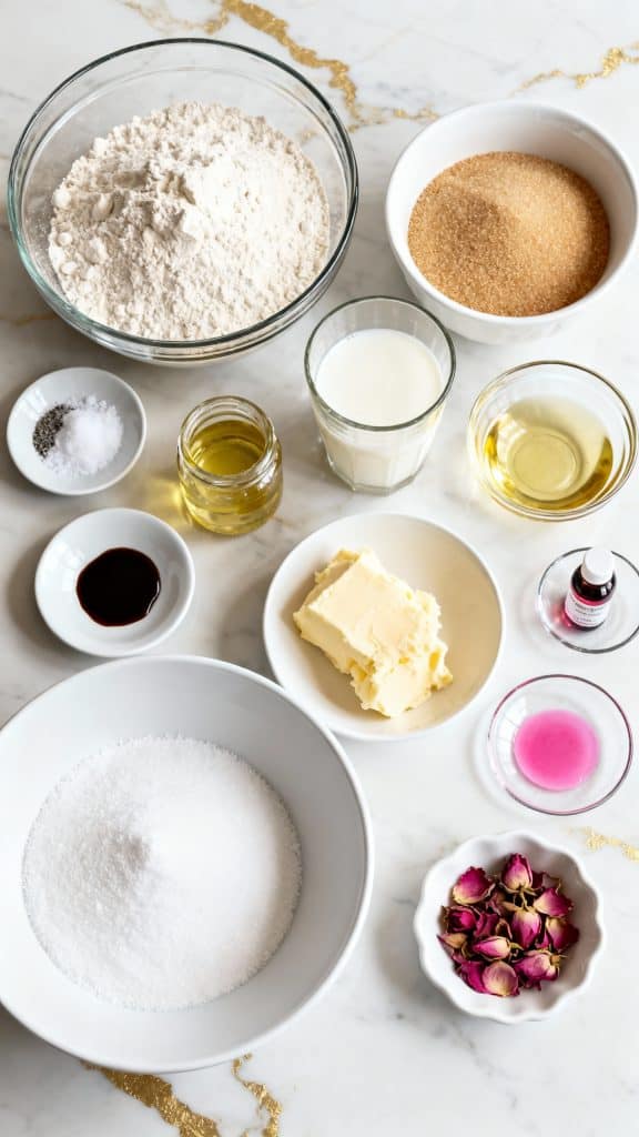 Vegan Mini Rose Cupcakes