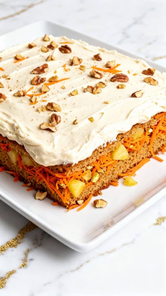 Vegan Carrot Cake Sheet Cake
