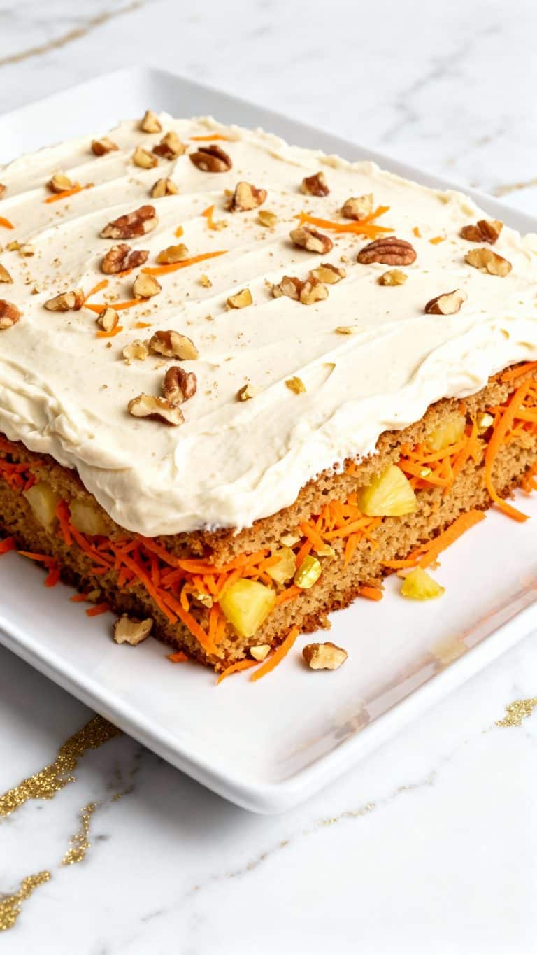 Vegan Carrot Cake Sheet Cake