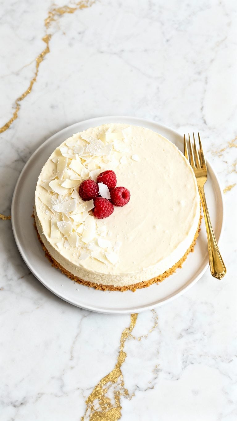 Vegan White Chocolate Cheesecake