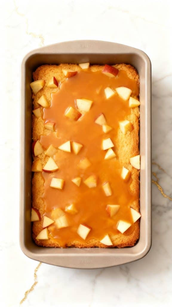 Vegan Caramel Apple Sheet Cake