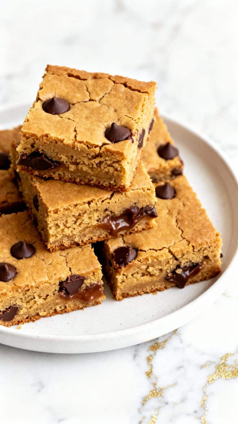Vegan Blondies &ndash; Chewy & Fudgy!