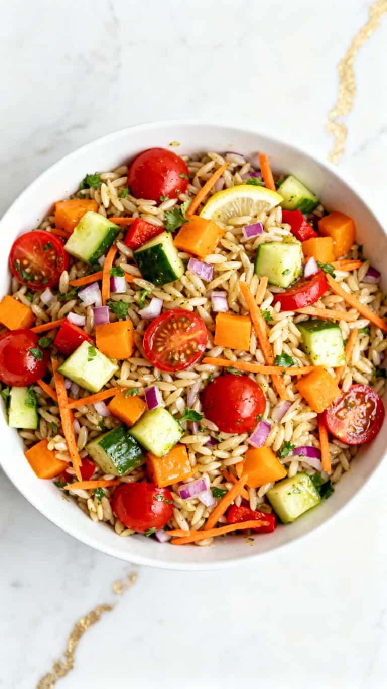Rainbow Orzo Salad