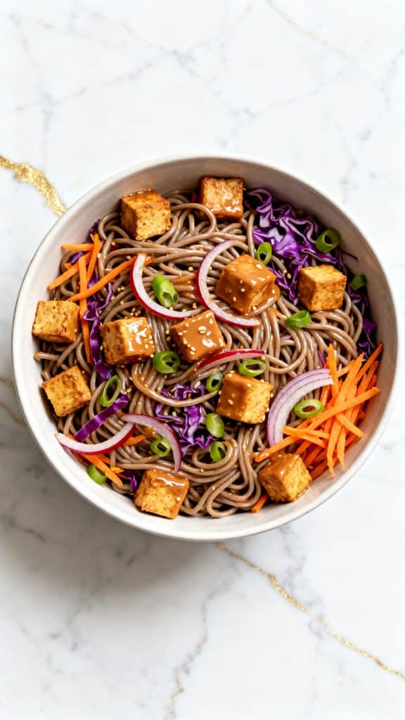 Tofu & Sesame Soba Salad