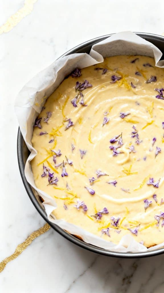 Vegan Lemon Lilac Cake